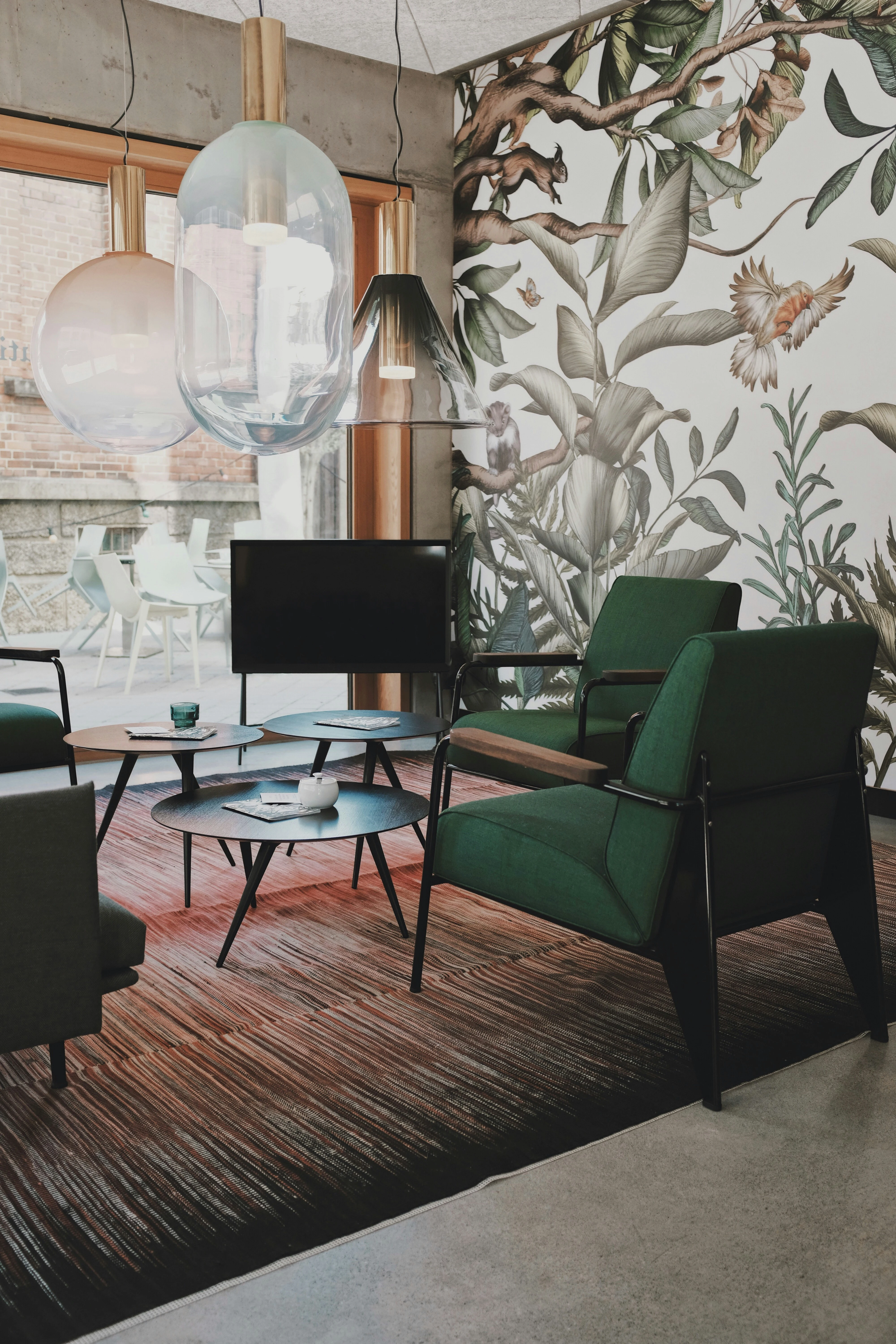 Modern minimalist kitchen with a large island